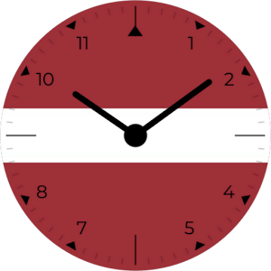 Latvia Analog Watch Face Screenshot 0