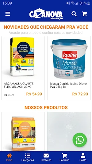 Cazanova Construção Screenshot 2