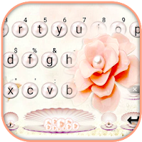Pretty Pearl Flowers Keyboard 