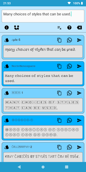 Stylish Text Converter Screenshot 2