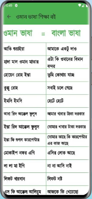 ওমান ভাষা শিক্ষা বই Screenshot 2