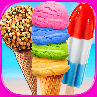 Rainbow Ice Cream Popsicles