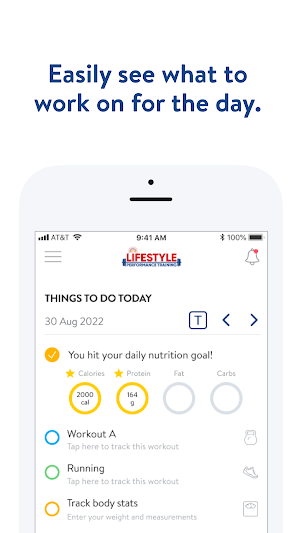 Lifestyle Performance Training Screenshot 1