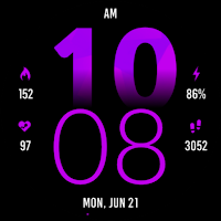 Active Purple Fit Watch Face