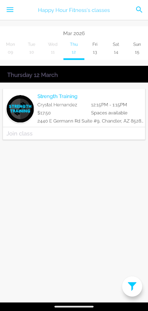 Happy Hour Fitness Screenshot 1