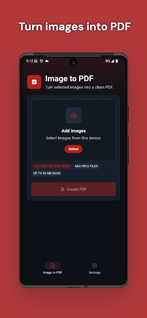 Image to PDF Converter Screenshot 0