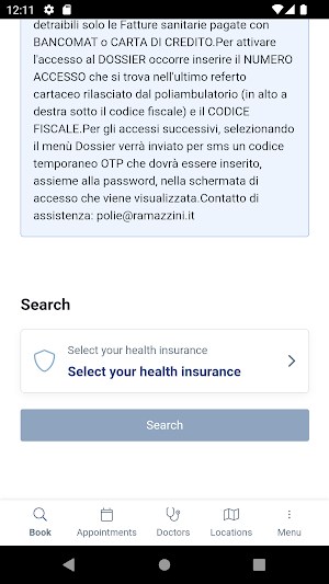 Ramazzini prenotazioni Screenshot 1