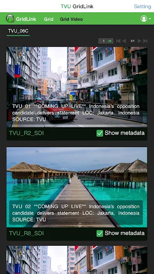 TVU GridLink Screenshot 1
