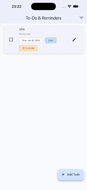Todo Reminder Screenshot 0