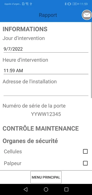 Portes connectées Sindaur Screenshot 3