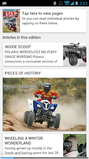 ATV UTV ACTION Magazine Screenshot 1