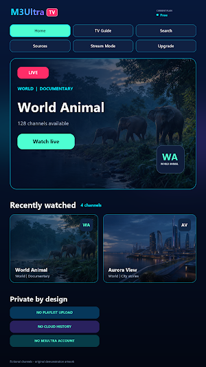 M3Ultra TV: IPTV Player Screenshot 0