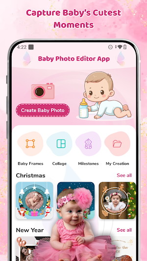 Baby Month Photo Frame Editor Screenshot 0