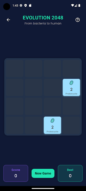 Evolution 2048 Screenshot 1