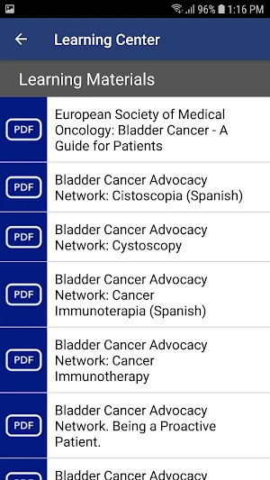 My Bladder Cancer Manager Screenshot 3