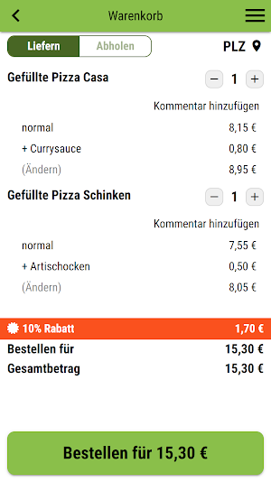Pizza Taxi Wunstorf Screenshot 1