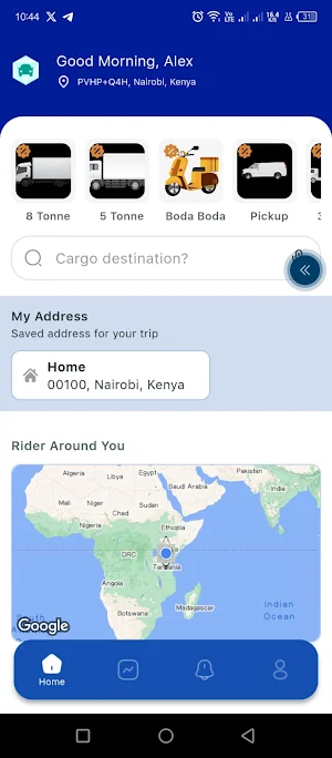 Ohcargo Customer App Screenshot 1