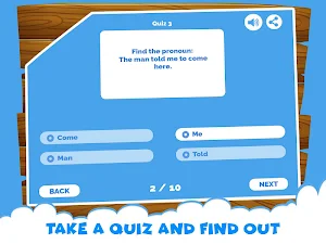 English Grammar Pronouns Quiz - Learning Pronoun Screenshot 1