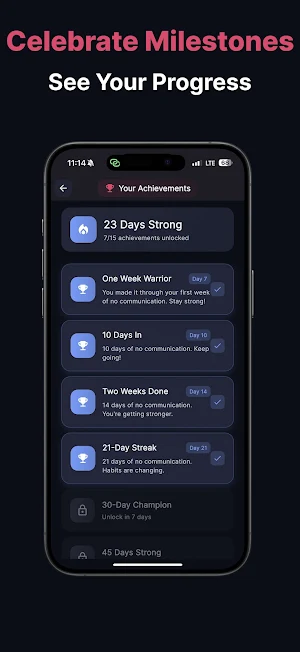 NoContact: Tracker & Breakup Screenshot 3