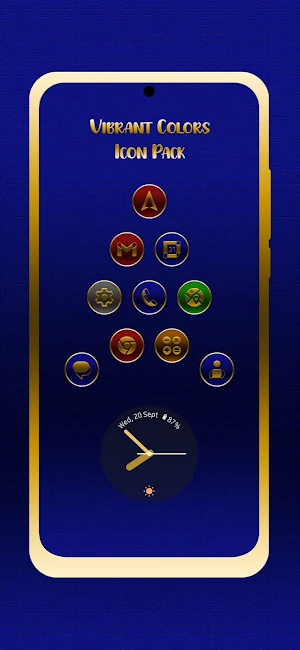 Vibrant Colors Icon Pack Screenshot 0