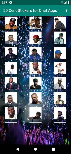 50 Cent Stickers for Chat Apps Screenshot 2