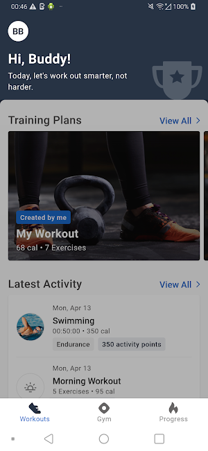 CAC Fitness App Screenshot 0