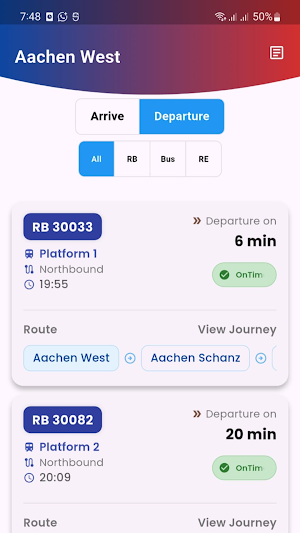 DB Züge live: ICE, IC, RE, RB Screenshot 3