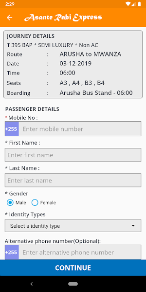 Asante Rabi Express Screenshot 3