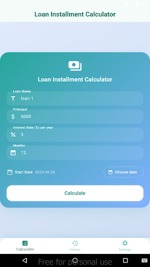 Installment Planner Screenshot 2