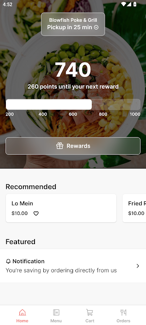 Blowfish Poke & Grill Screenshot 0