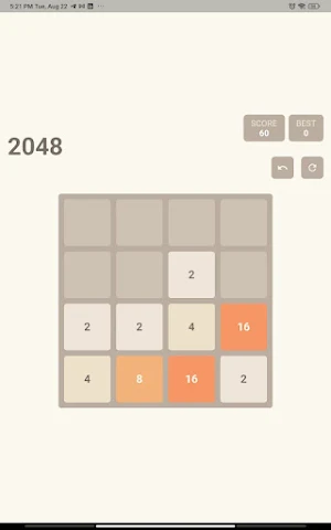 2048 Game Screenshot 2