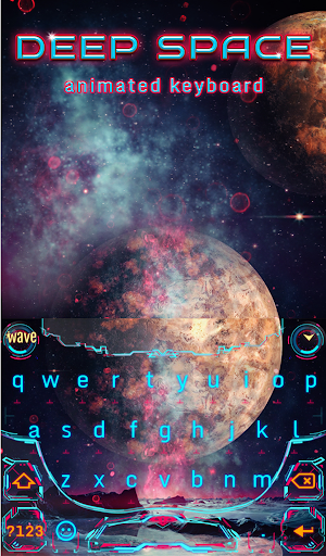 Deep Space Animated Keyboard + Live Wallpaper Screenshot 1