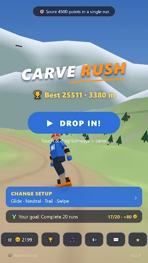 Carve Rush – One Wheel Runner Screenshot 0
