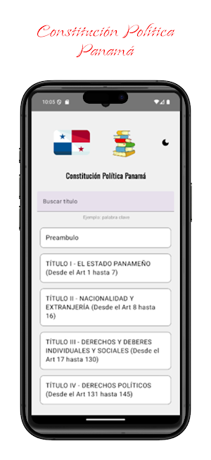 Constitución Política Panamá Screenshot 2