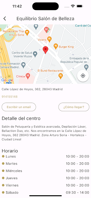 Equilibrio Salón de Belleza Screenshot 1