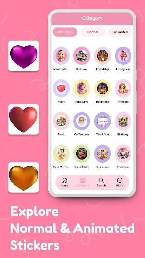 Heart Stickers Screenshot 3