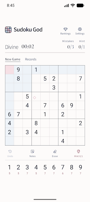 Sudoku God - Classic Puzzle Screenshot 1