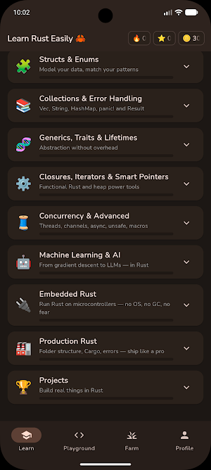 Learn Rust Easily Screenshot 2