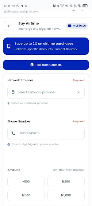 Bashpay - Data & Airtime Screenshot 2