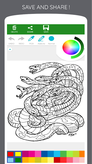 Snake Coloring Book Screenshot 1