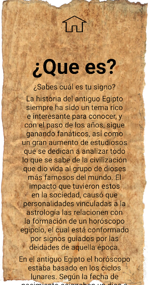 Horóscopo egipcio Screenshot 2