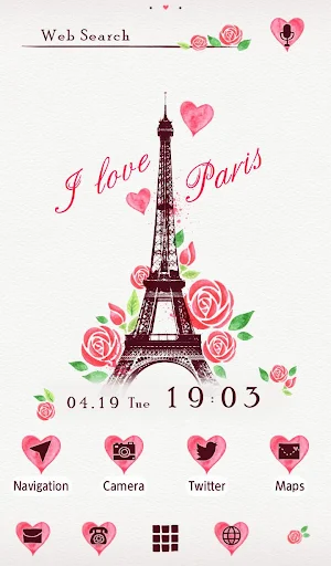 I Love Paris Wallpaper Screenshot 0