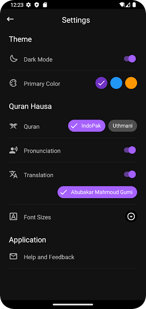 Al Quran Hausa Translation Screenshot 3