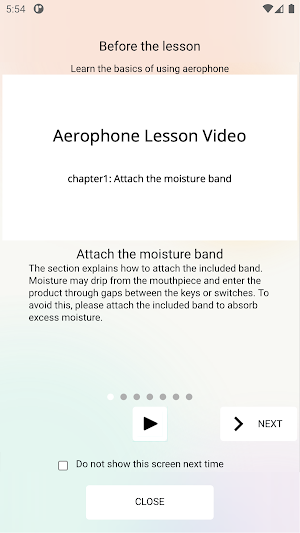 Aerophone Lesson Screenshot 0