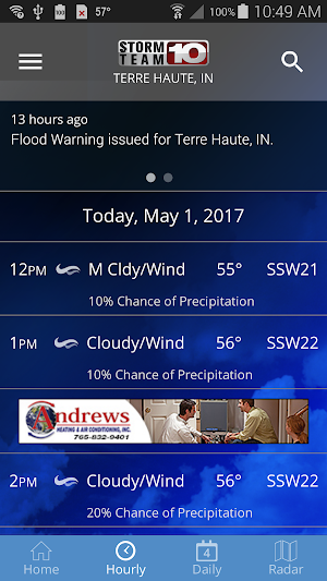 Storm Team 10 - WTHI Weather Screenshot 1