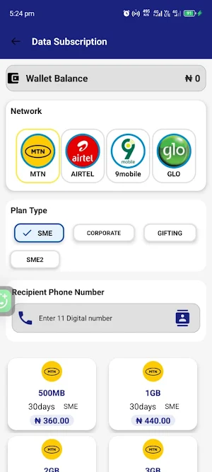 Bida Data | VTU Solutions Screenshot 1