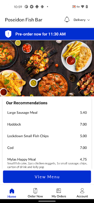 Poseidon Fish Bar Screenshot 1