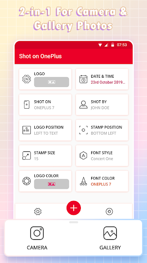 Shot On Stamp for OnePlus Camera & Photo Gallery Screenshot 2