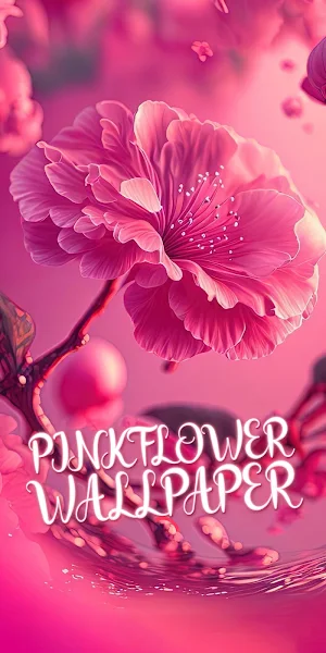 pink flower wallpaper Screenshot 0