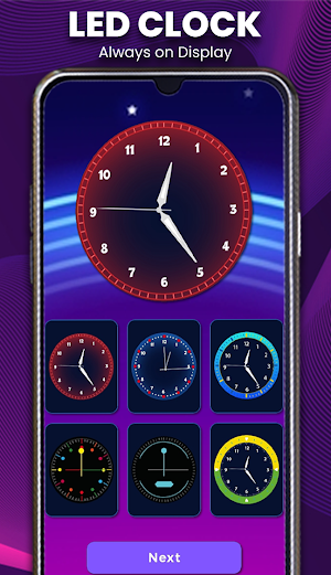 Neon Clock - Digital Watch Screenshot 3